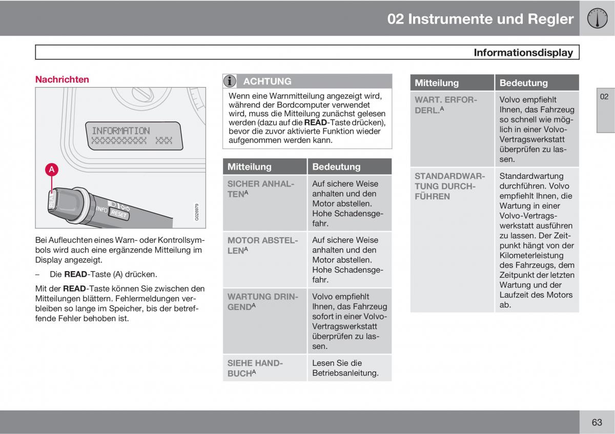 Volvo XC90 I 1 Handbuch / page 65