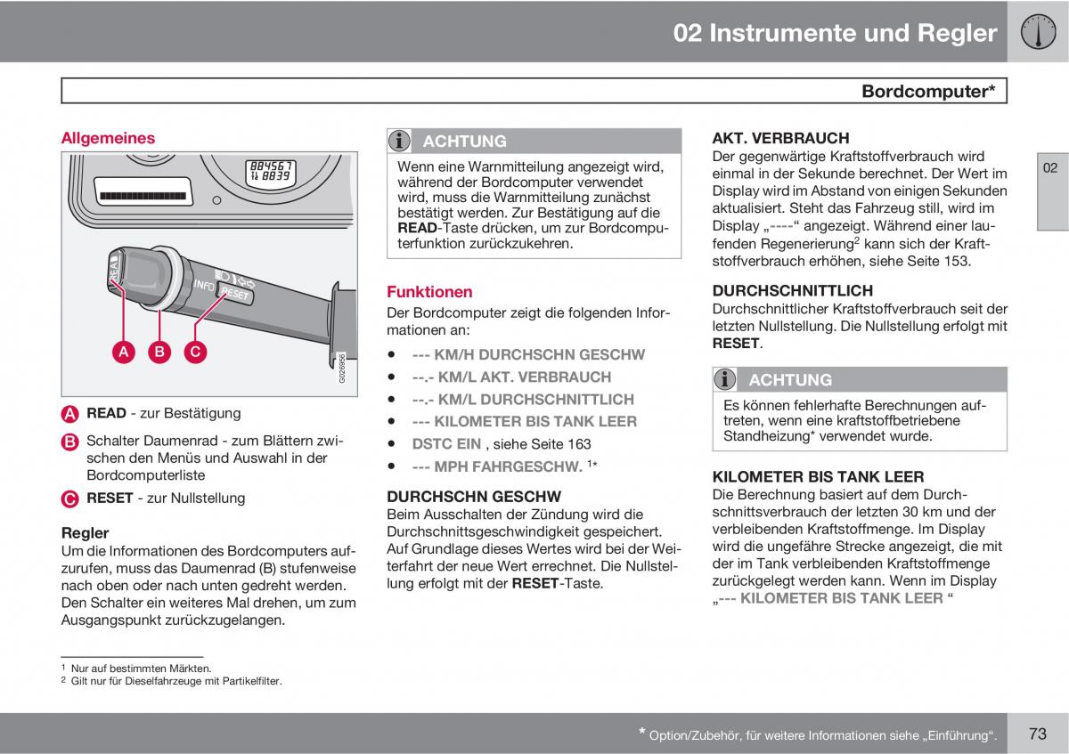 Volvo XC90 I 1 Handbuch / page 75