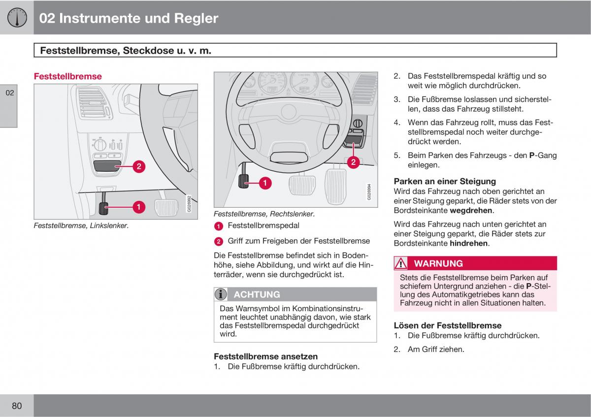 Volvo XC90 I 1 Handbuch / page 82