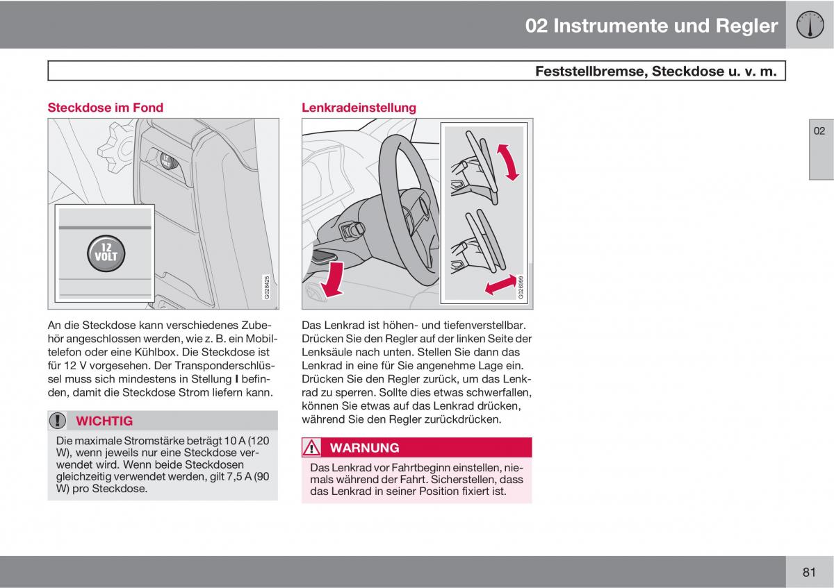 Volvo XC90 I 1 Handbuch / page 83