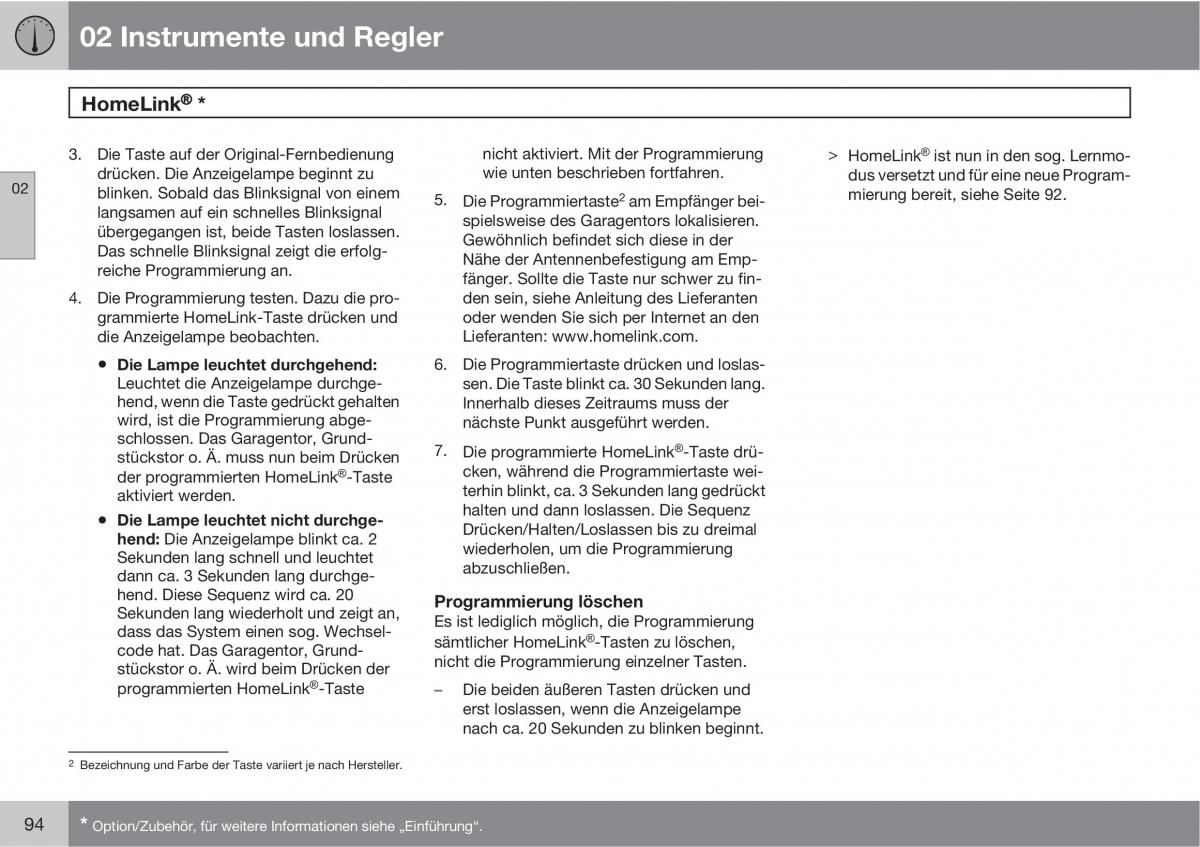 Volvo XC90 I 1 Handbuch / page 96