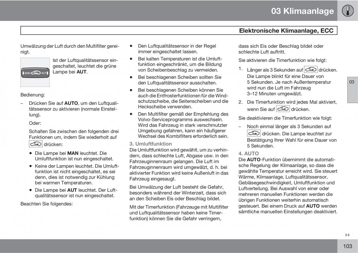 Volvo XC90 I 1 Handbuch / page 105