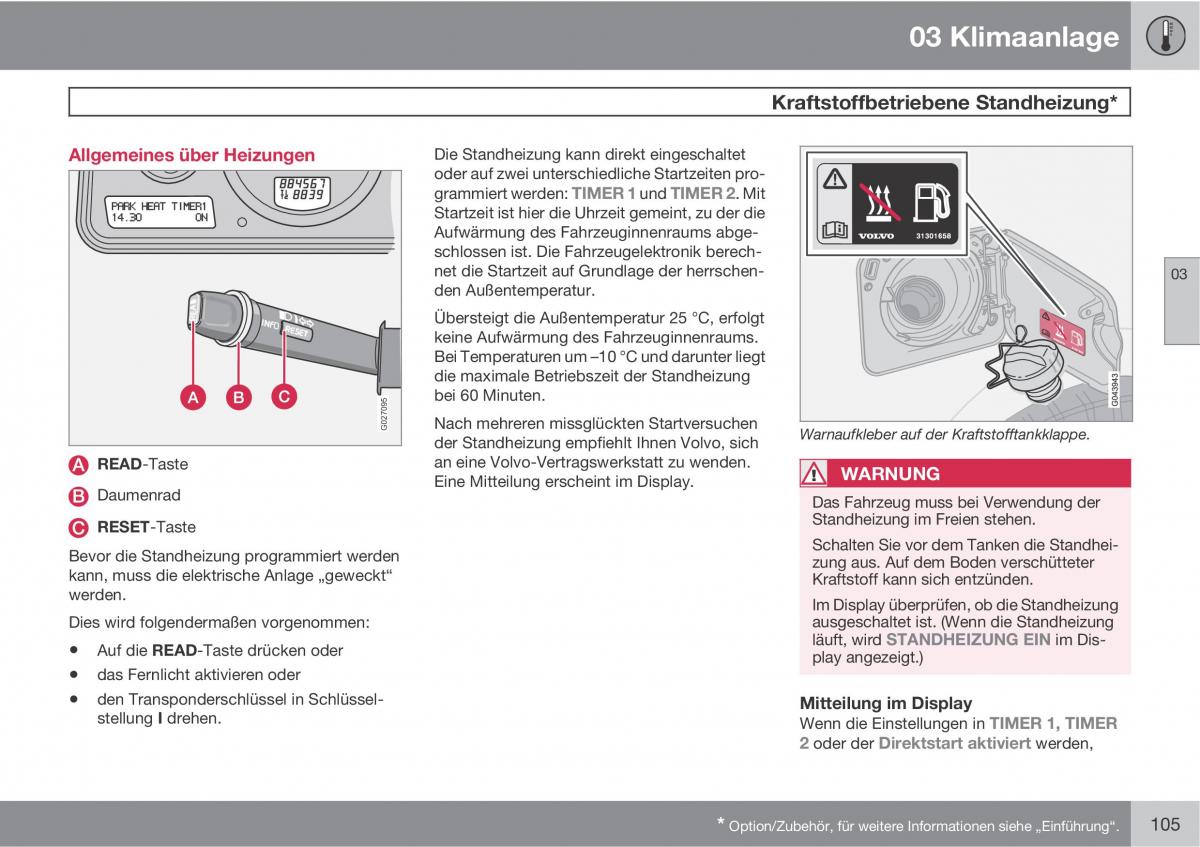 Volvo XC90 I 1 Handbuch / page 107