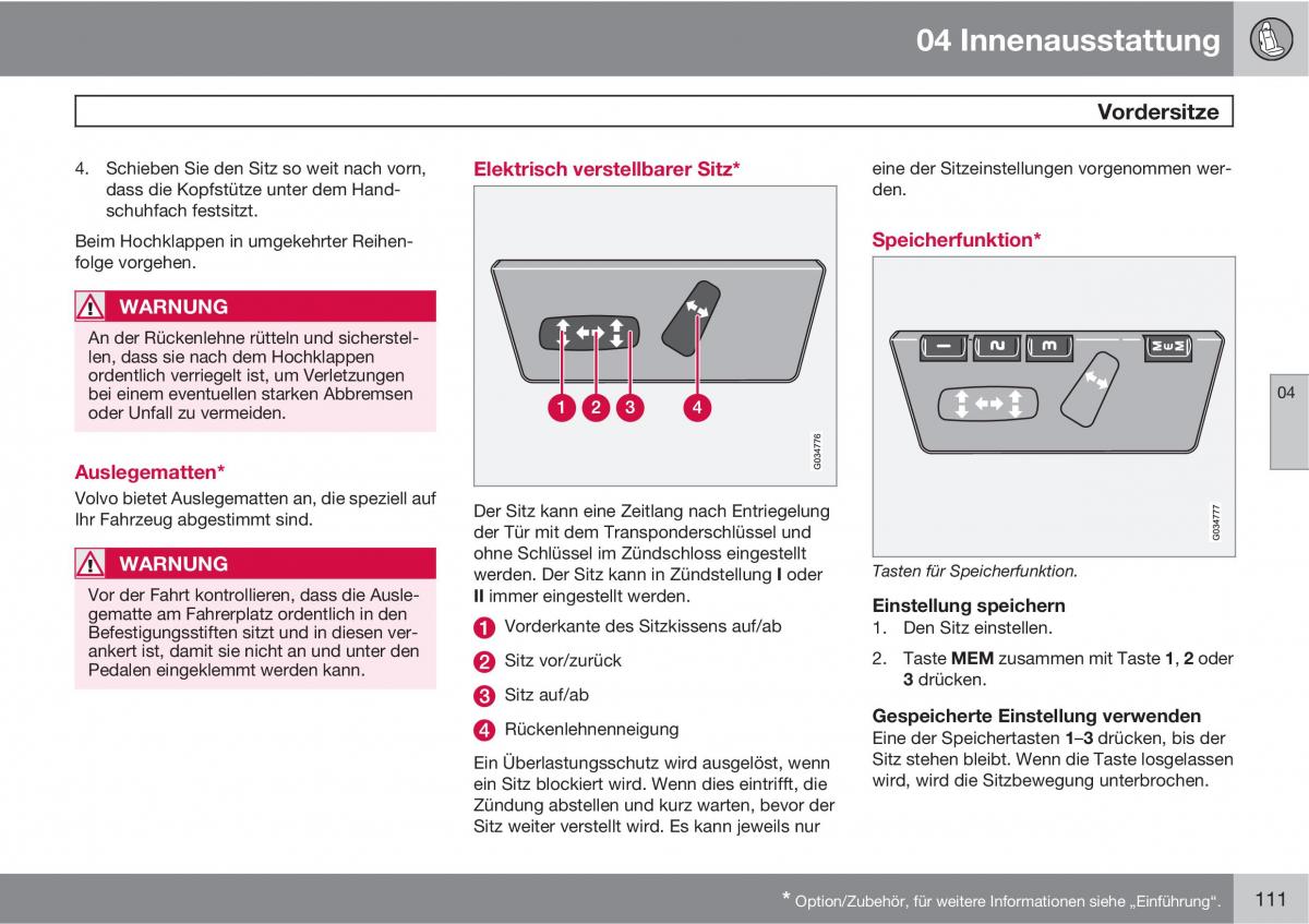 Volvo XC90 I 1 Handbuch / page 113