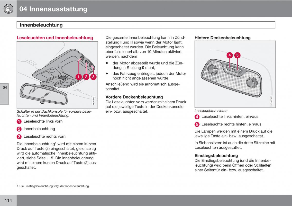 Volvo XC90 I 1 Handbuch / page 116