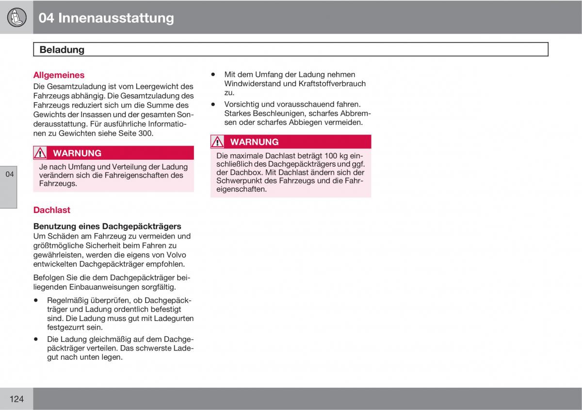 Volvo XC90 I 1 Handbuch / page 126