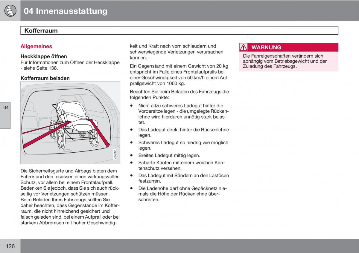 Volvo XC90 I 1 Handbuch / page 128