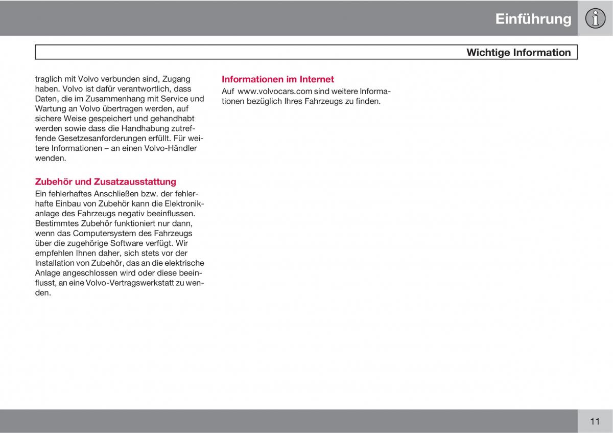 Volvo XC90 I 1 Handbuch / page 13