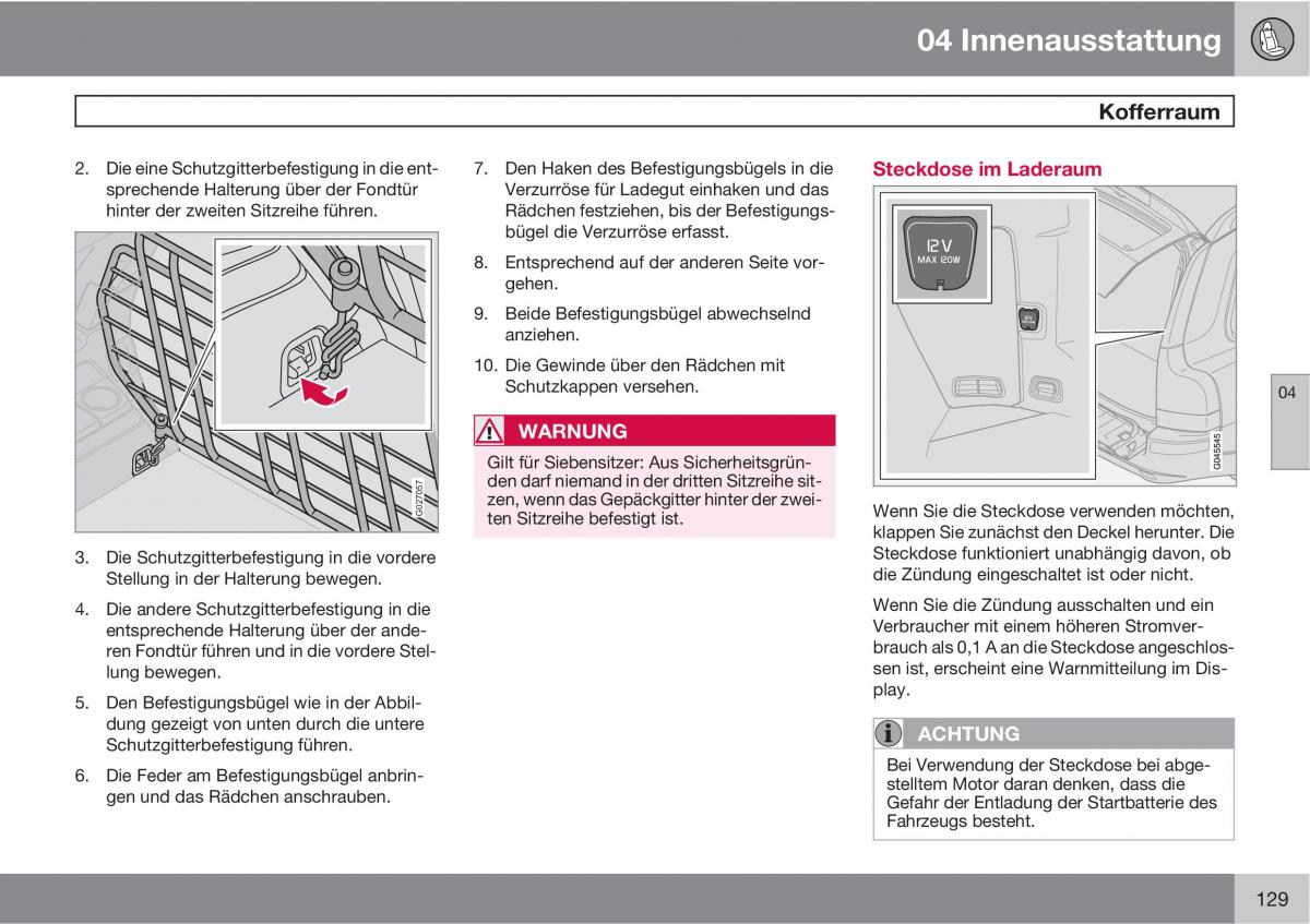 Volvo XC90 I 1 Handbuch / page 131