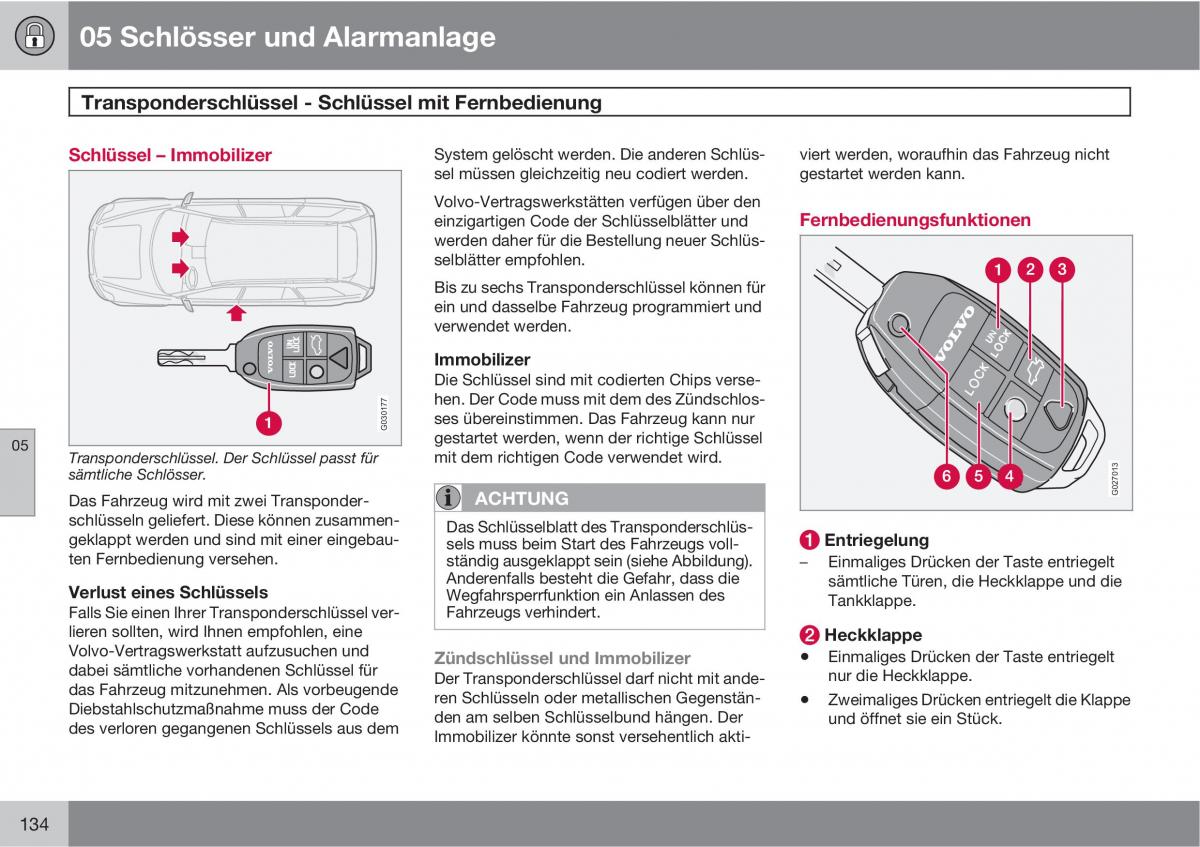 Volvo XC90 I 1 Handbuch / page 136