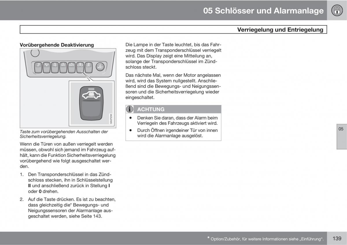 Volvo XC90 I 1 Handbuch / page 141