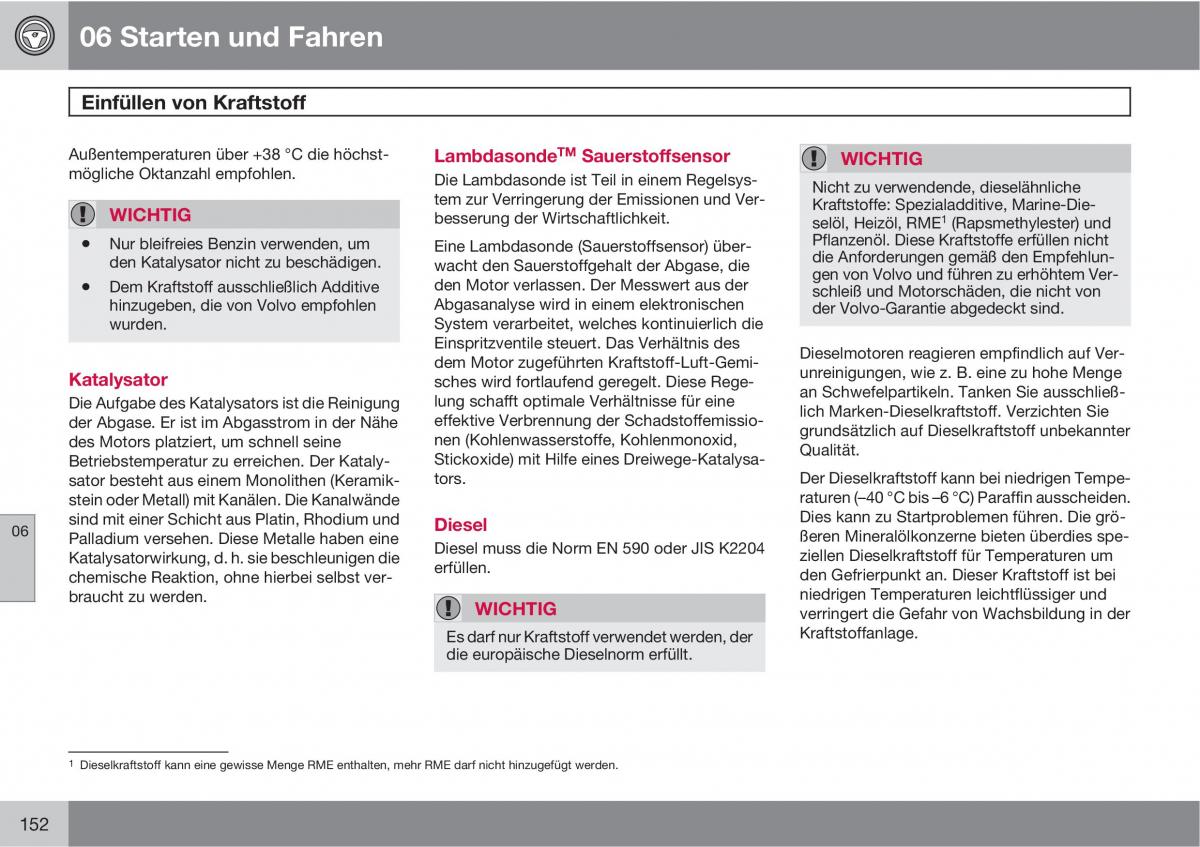 Volvo XC90 I 1 Handbuch / page 154