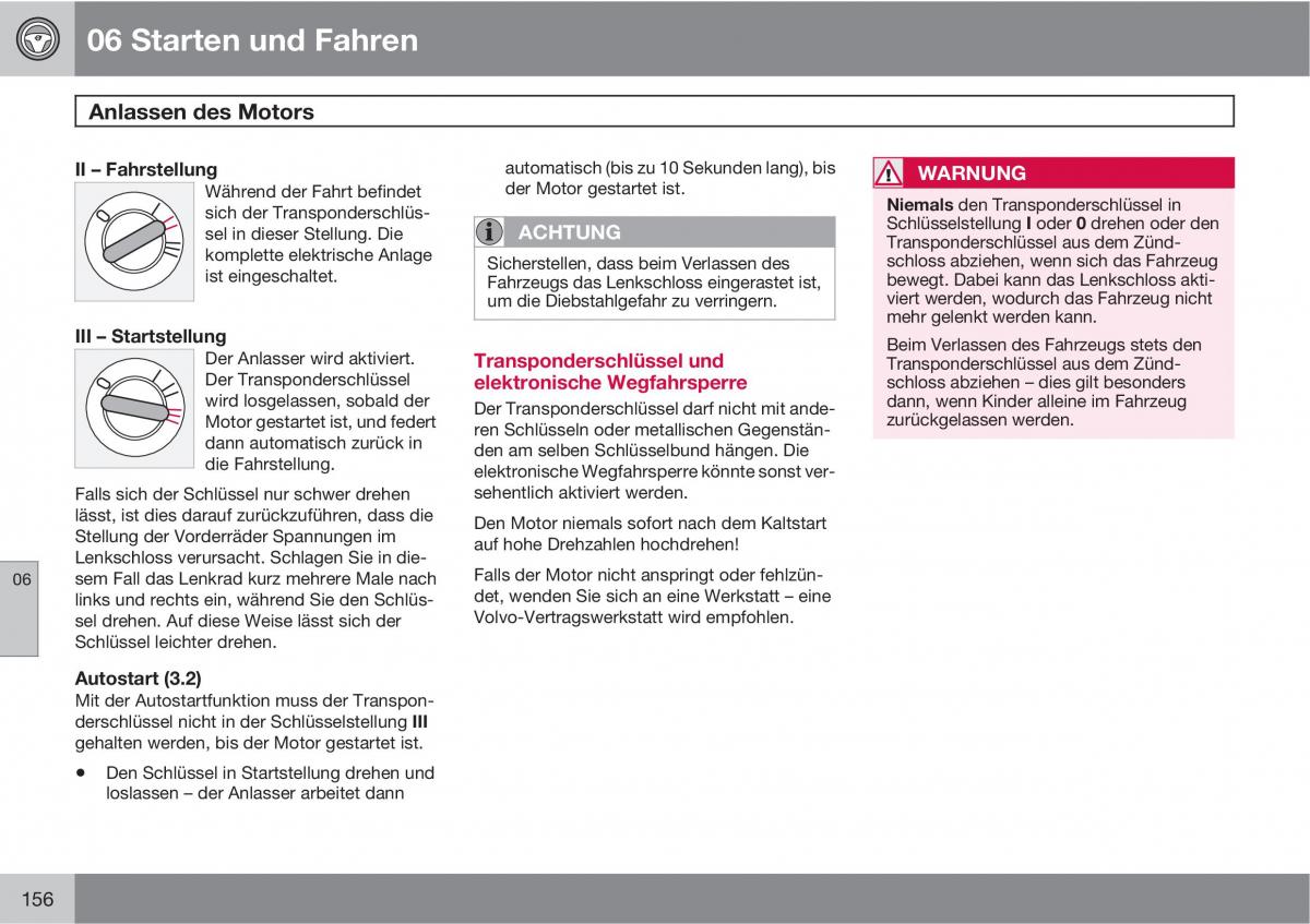 Volvo XC90 I 1 Handbuch / page 158