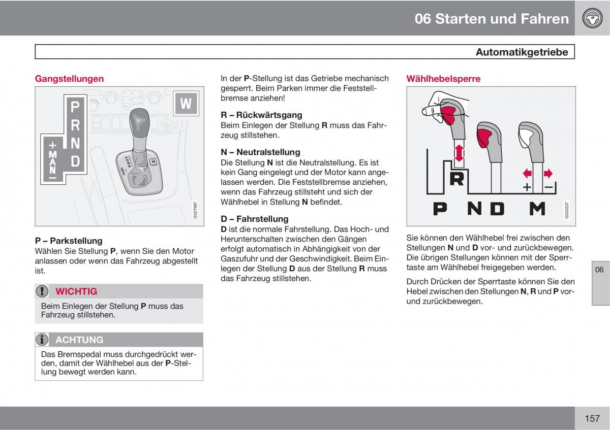 Volvo XC90 I 1 Handbuch / page 159