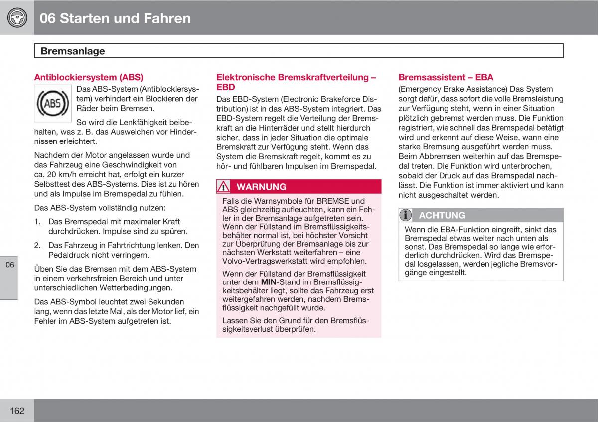 Volvo XC90 I 1 Handbuch / page 164