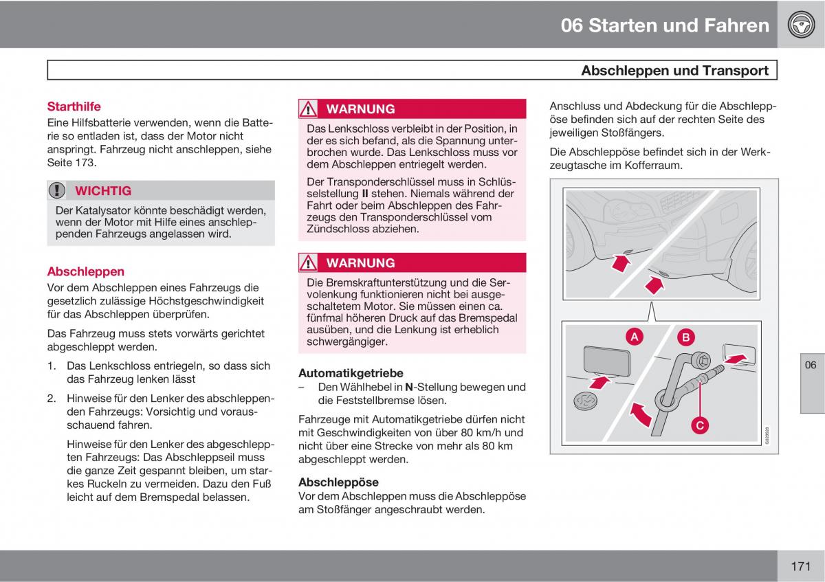 Volvo XC90 I 1 Handbuch / page 173