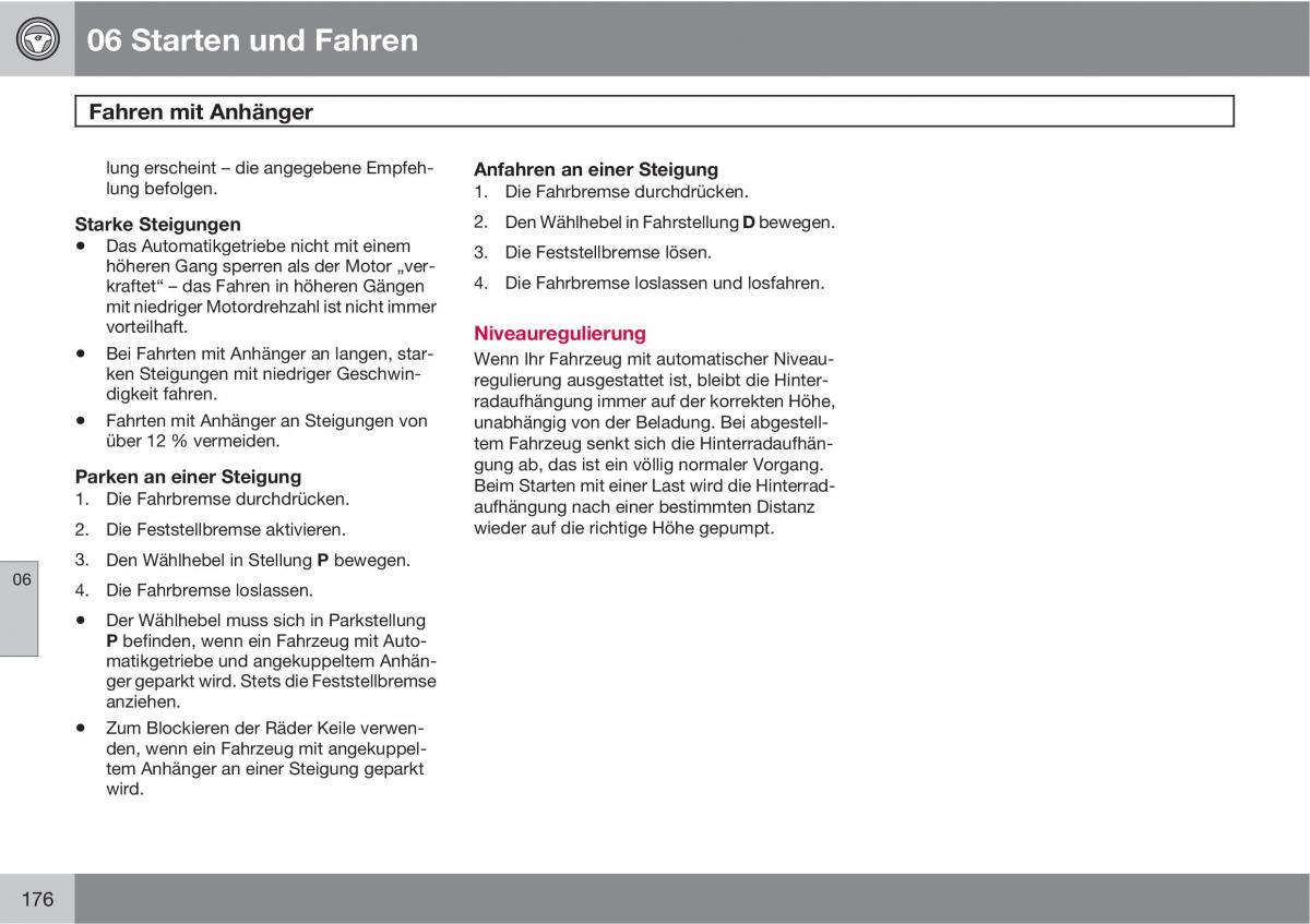 Volvo XC90 I 1 Handbuch / page 178