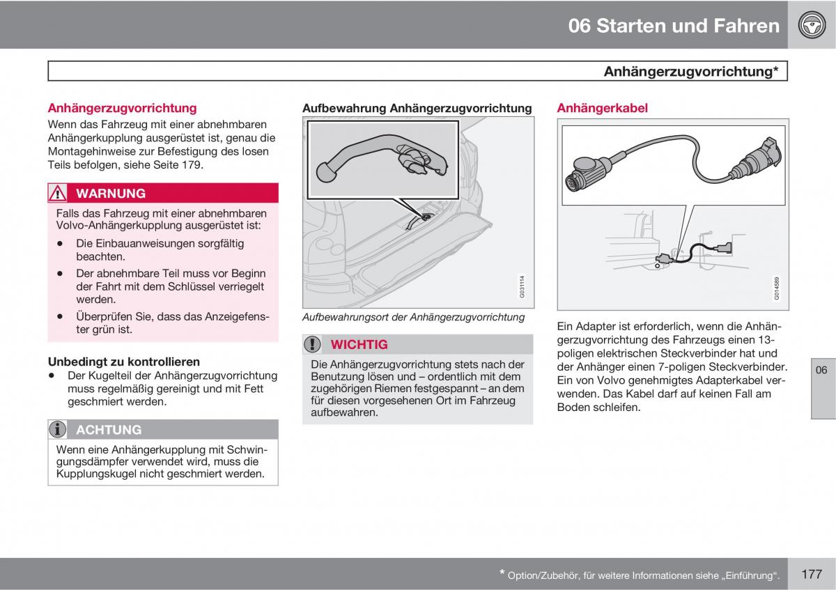 Volvo XC90 I 1 Handbuch / page 179