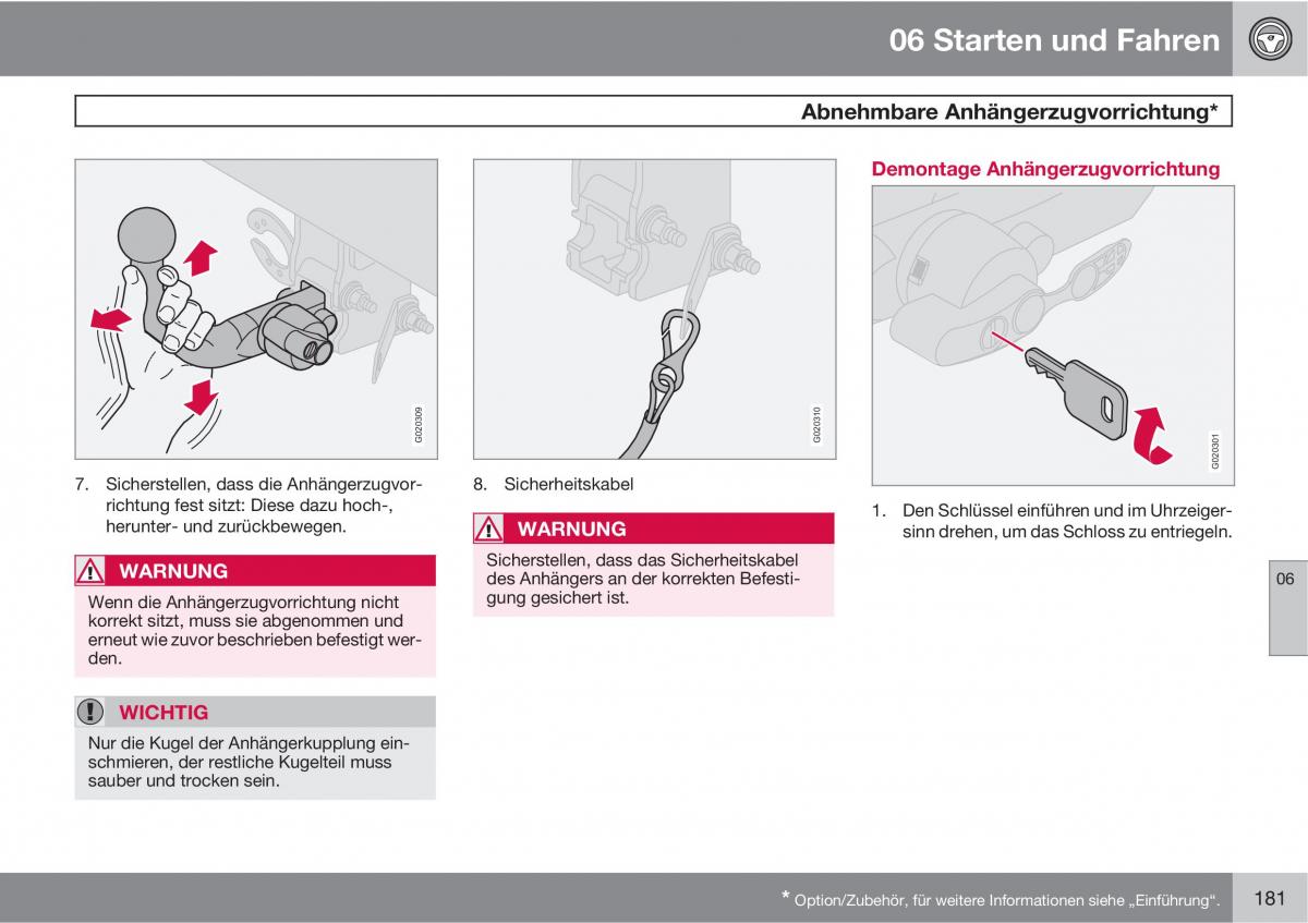 Volvo XC90 I 1 Handbuch / page 183