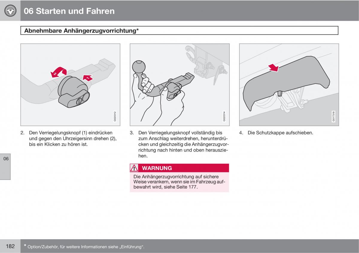 Volvo XC90 I 1 Handbuch / page 184