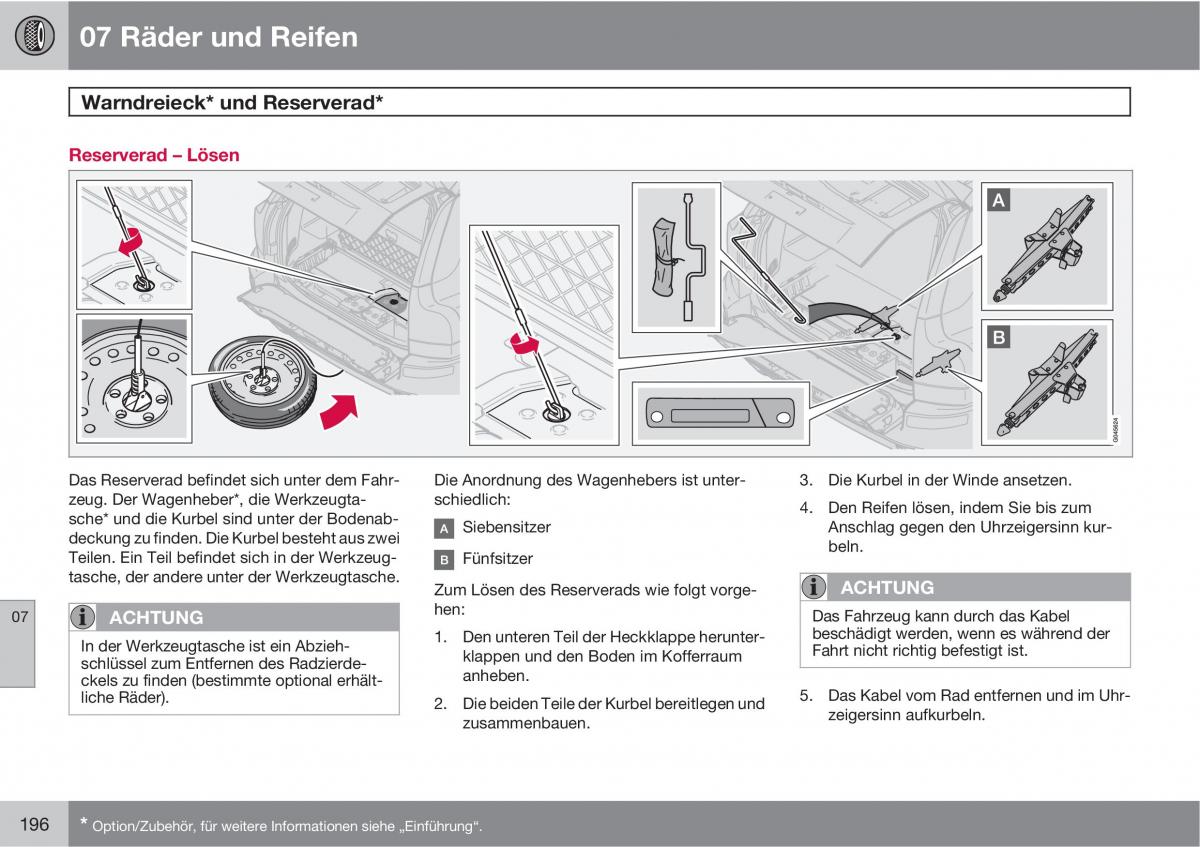 Volvo XC90 I 1 Handbuch / page 198