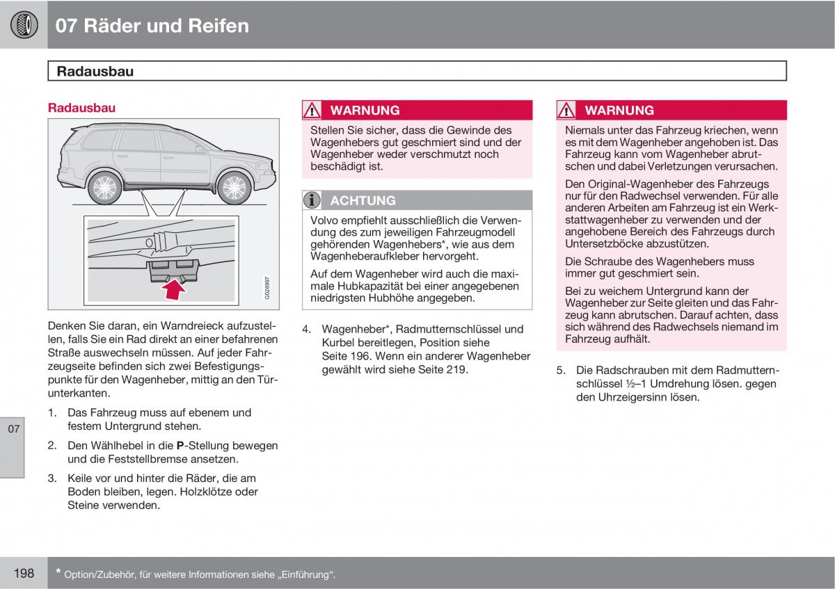 Volvo XC90 I 1 Handbuch / page 200