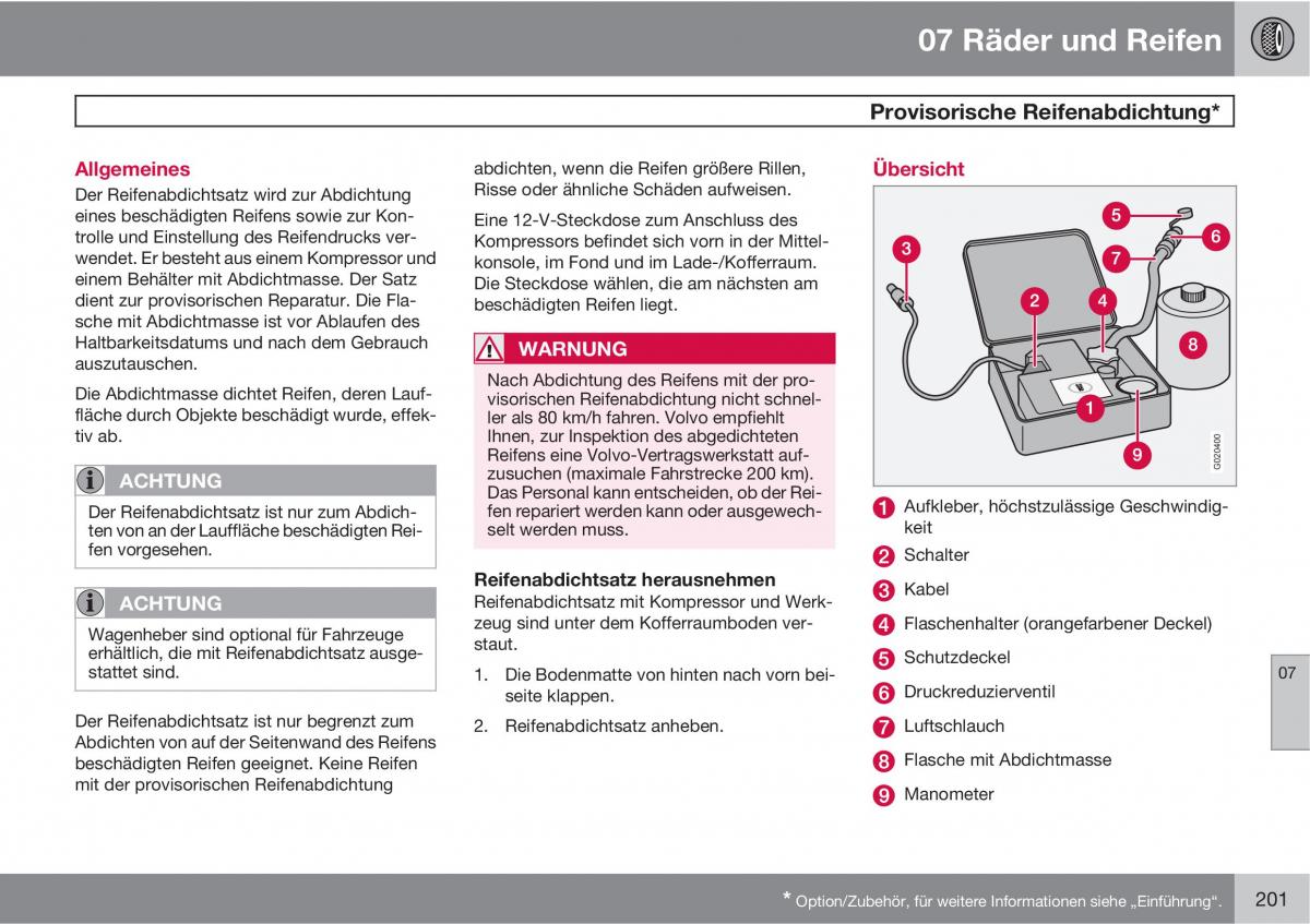 Volvo XC90 I 1 Handbuch / page 203