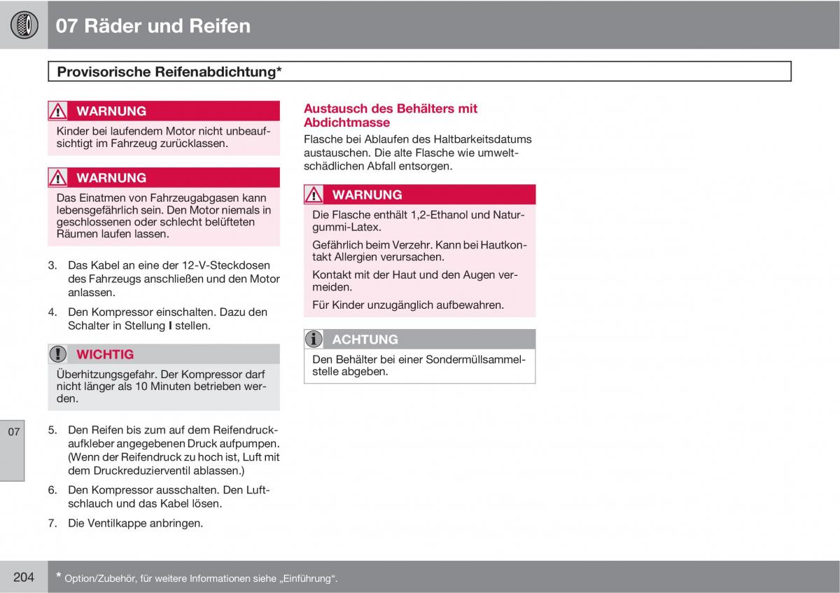 Volvo XC90 I 1 Handbuch / page 206