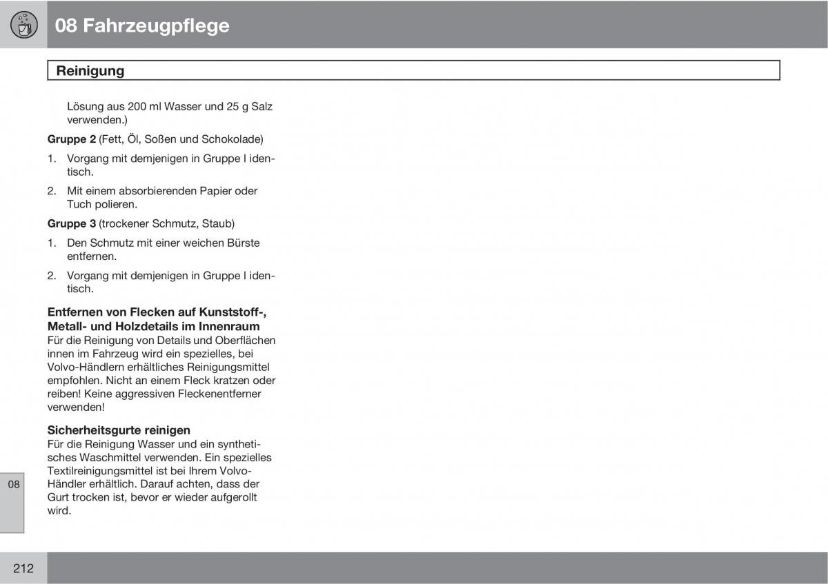 Volvo XC90 I 1 Handbuch / page 214