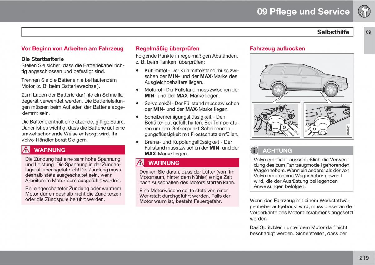 Volvo XC90 I 1 Handbuch / page 221