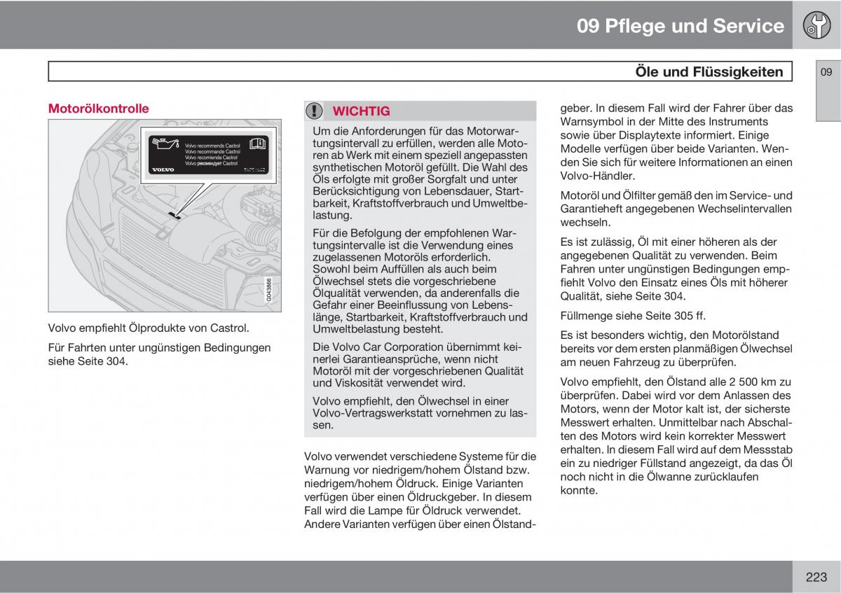 Volvo XC90 I 1 Handbuch / page 225