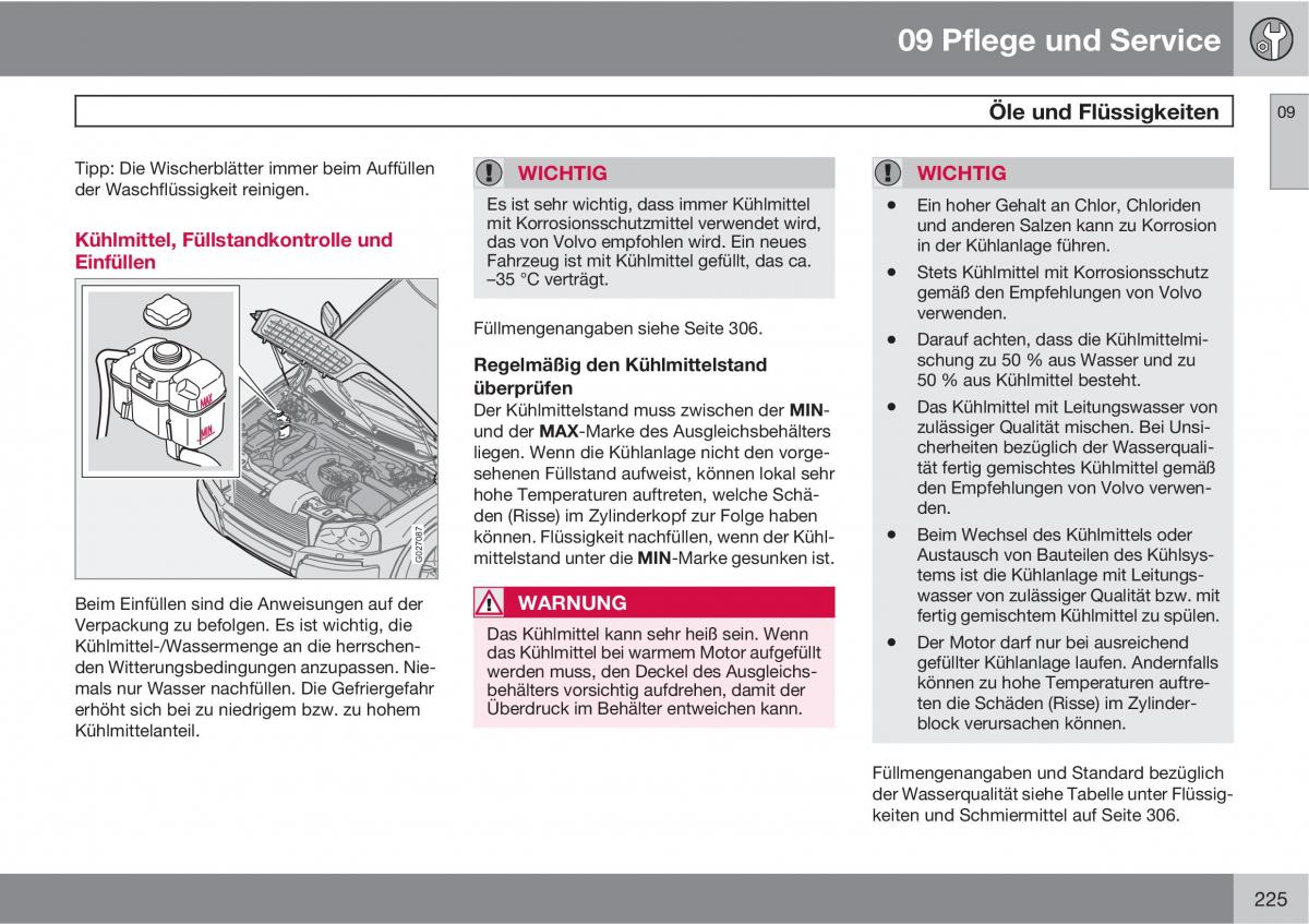 Volvo XC90 I 1 Handbuch / page 227