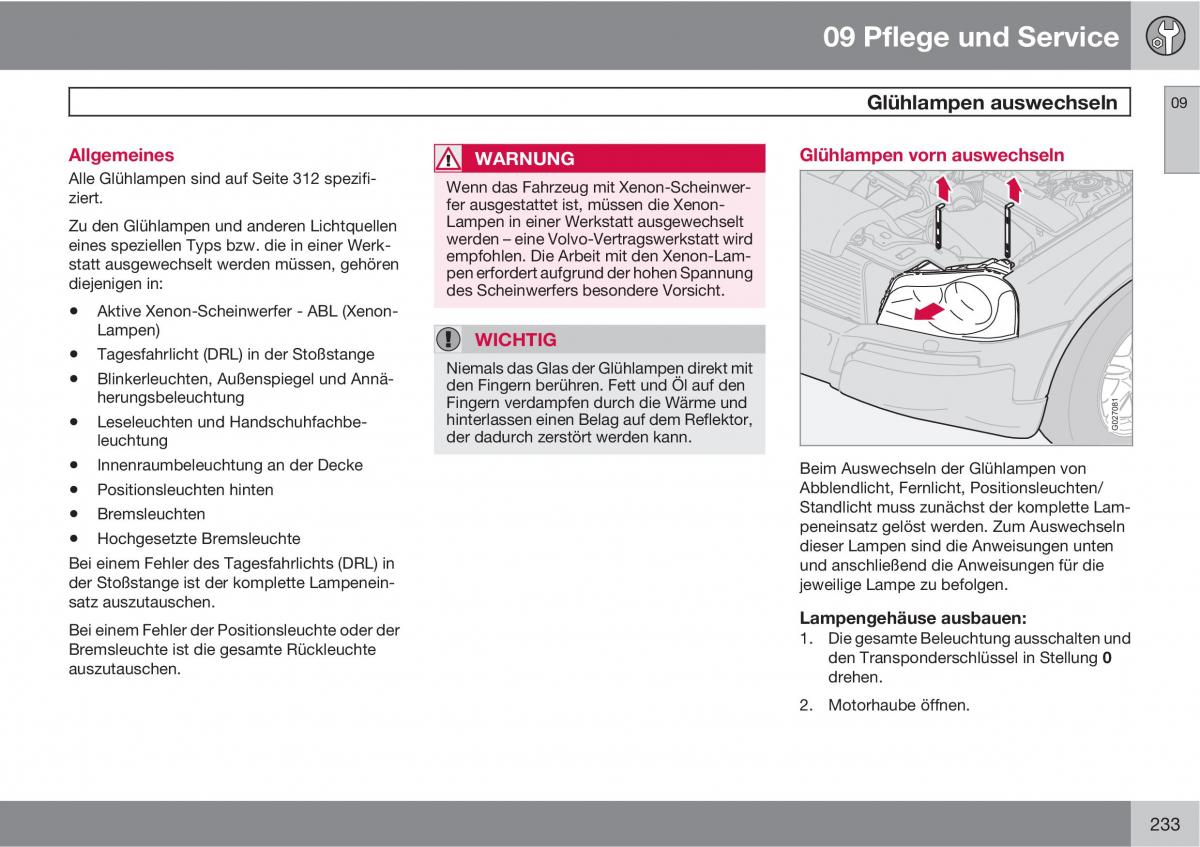 Volvo XC90 I 1 Handbuch / page 235