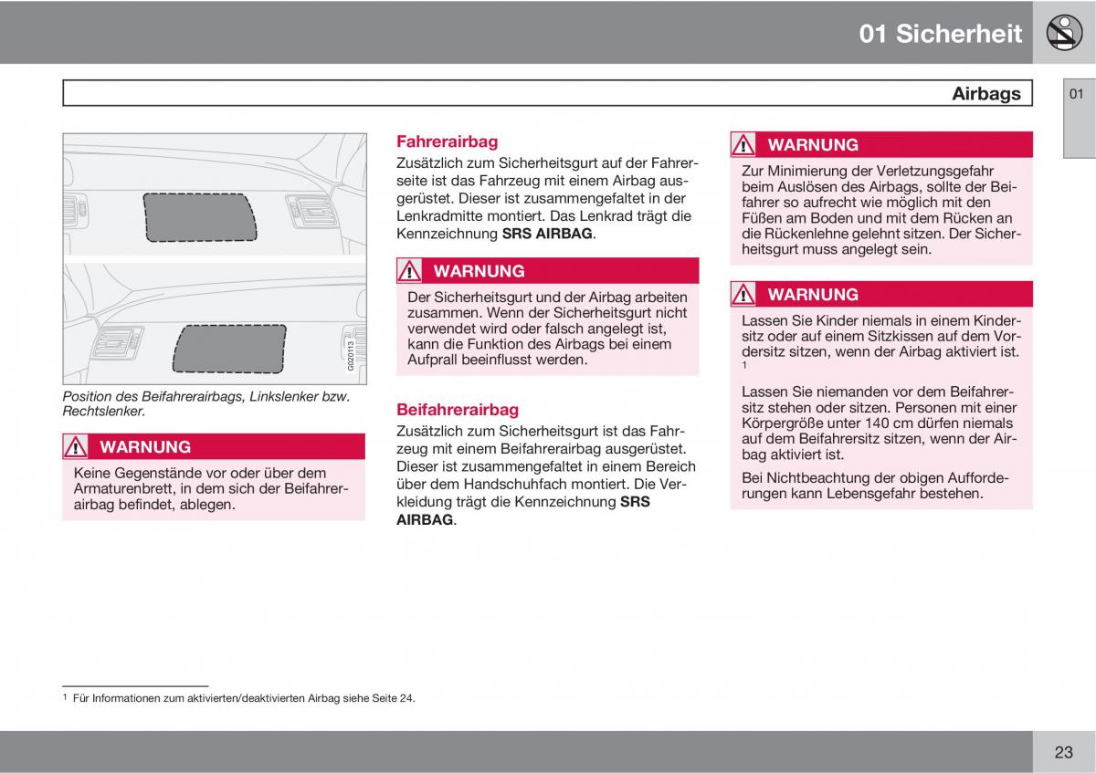 Volvo XC90 I 1 Handbuch / page 25