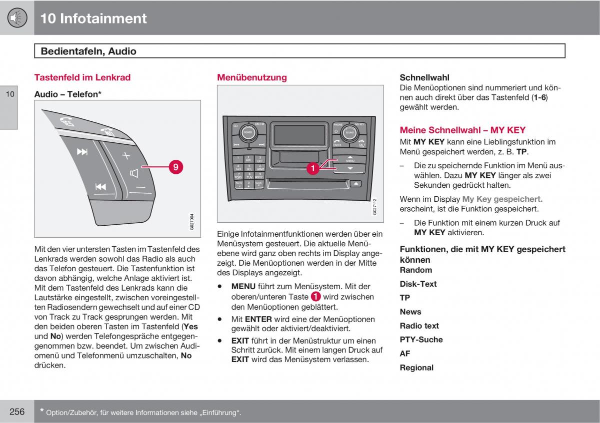 Volvo XC90 I 1 Handbuch / page 258