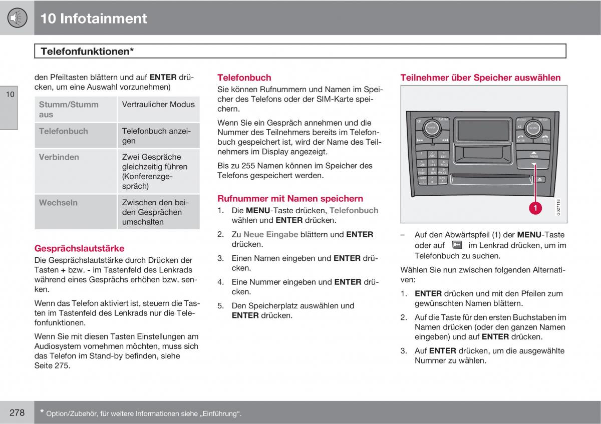 Volvo XC90 I 1 Handbuch / page 280