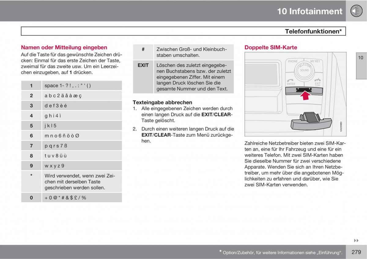 Volvo XC90 I 1 Handbuch / page 281