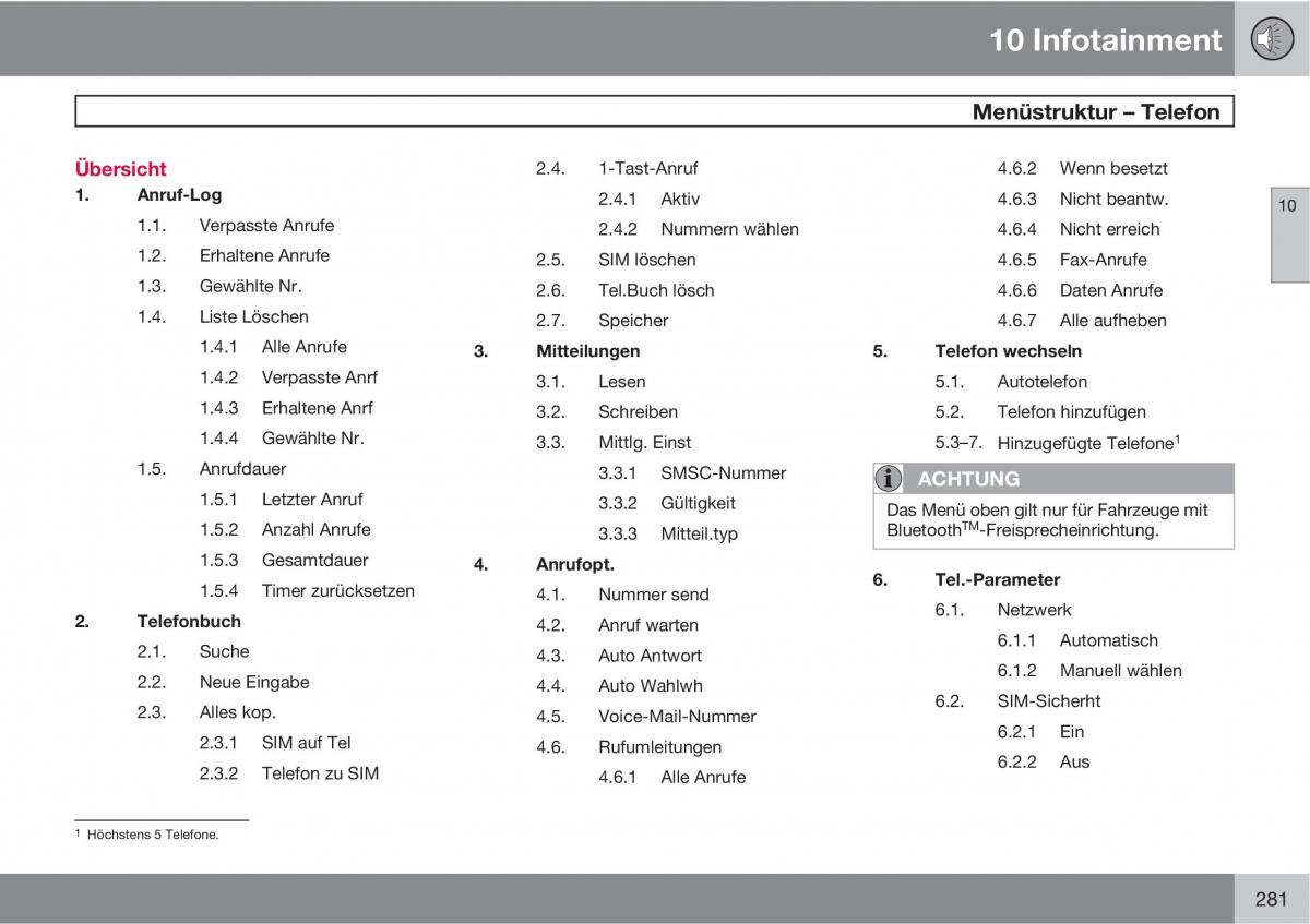 Volvo XC90 I 1 Handbuch / page 283