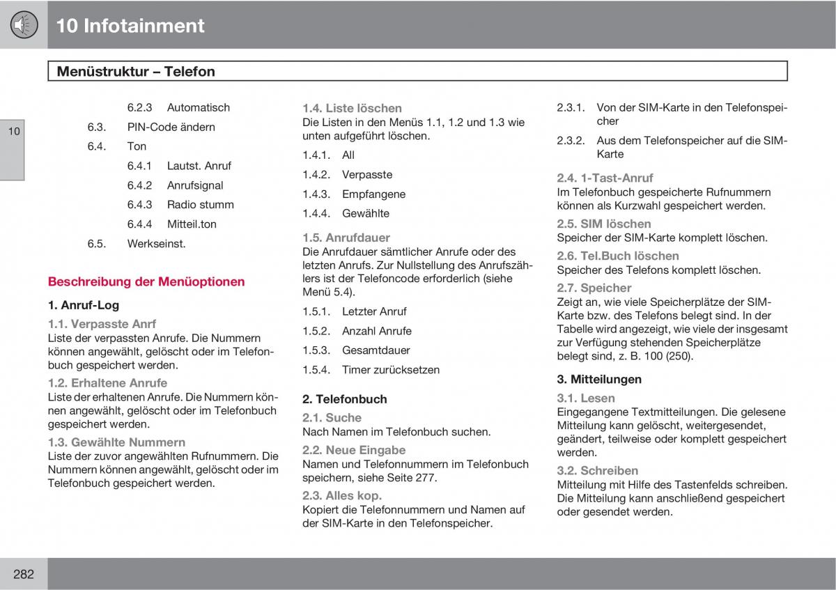 Volvo XC90 I 1 Handbuch / page 284