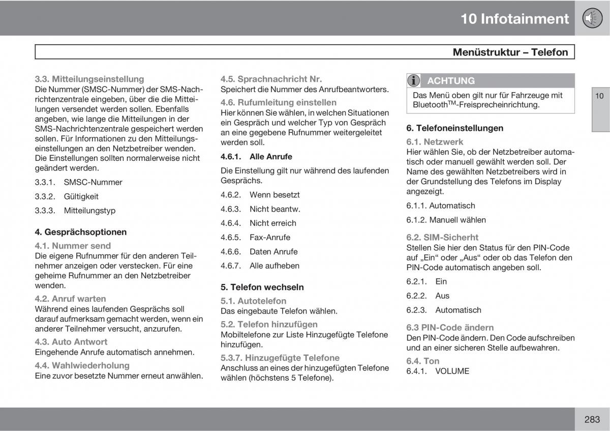 Volvo XC90 I 1 Handbuch / page 285