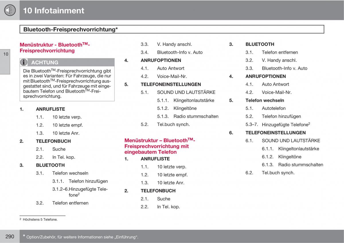 Volvo XC90 I 1 Handbuch / page 292