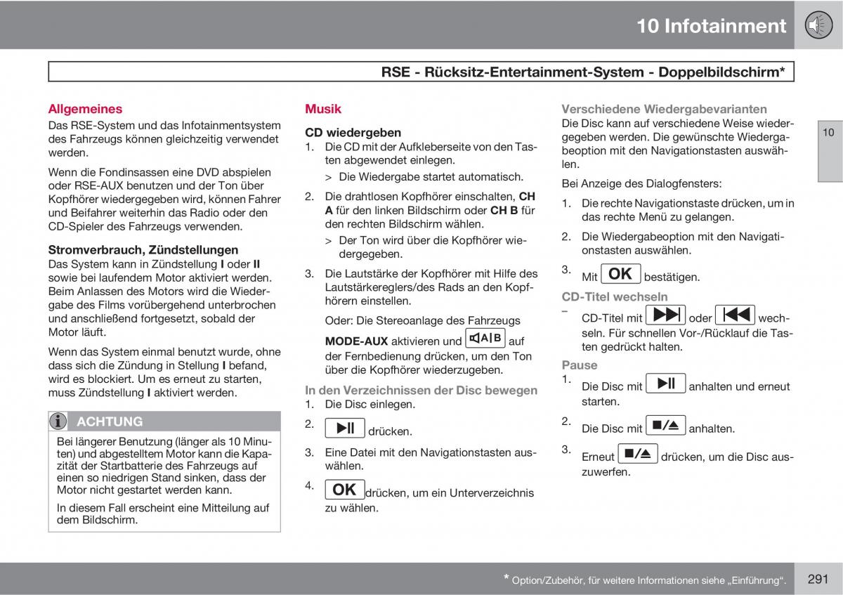 Volvo XC90 I 1 Handbuch / page 293