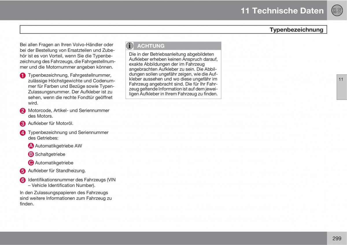 Volvo XC90 I 1 Handbuch / page 301