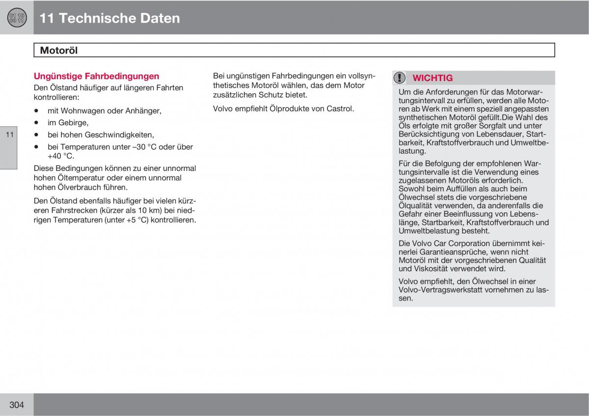 Volvo XC90 I 1 Handbuch / page 306