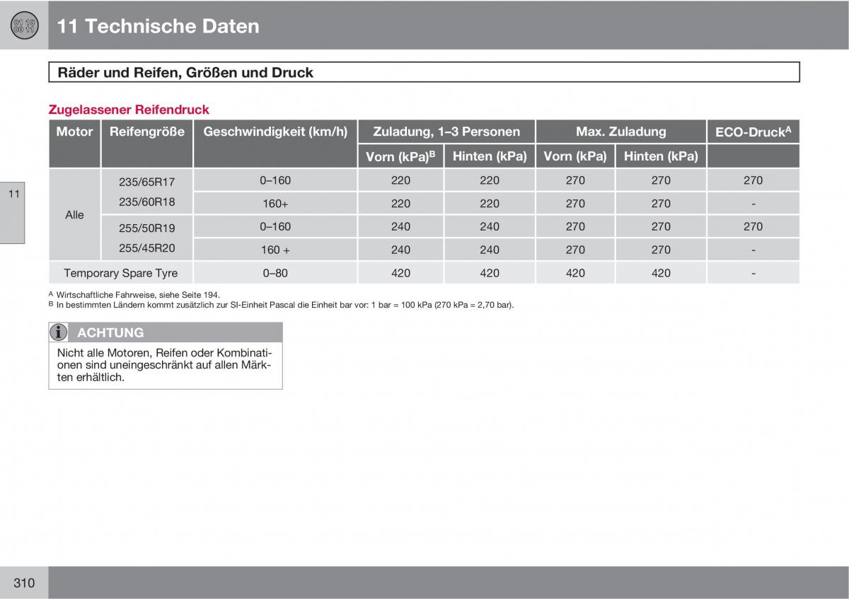 Volvo XC90 I 1 Handbuch / page 312