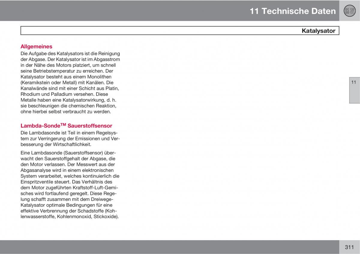 Volvo XC90 I 1 Handbuch / page 313