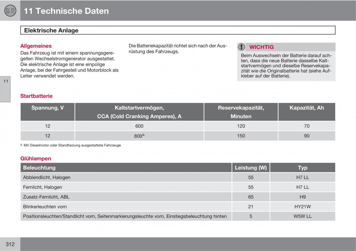 Volvo XC90 I 1 Handbuch / page 314