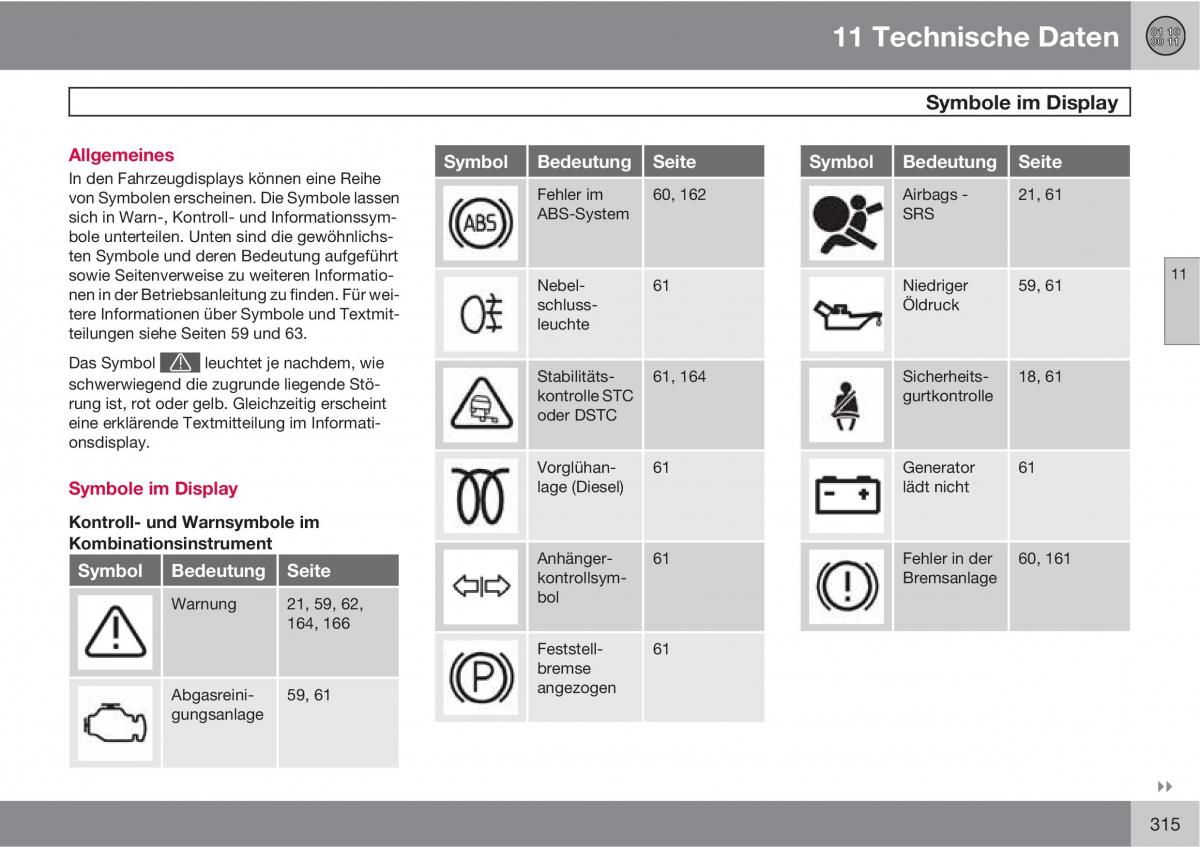 Volvo XC90 I 1 Handbuch / page 317