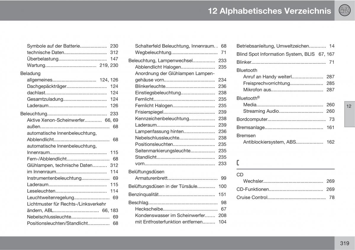 Volvo XC90 I 1 Handbuch / page 321