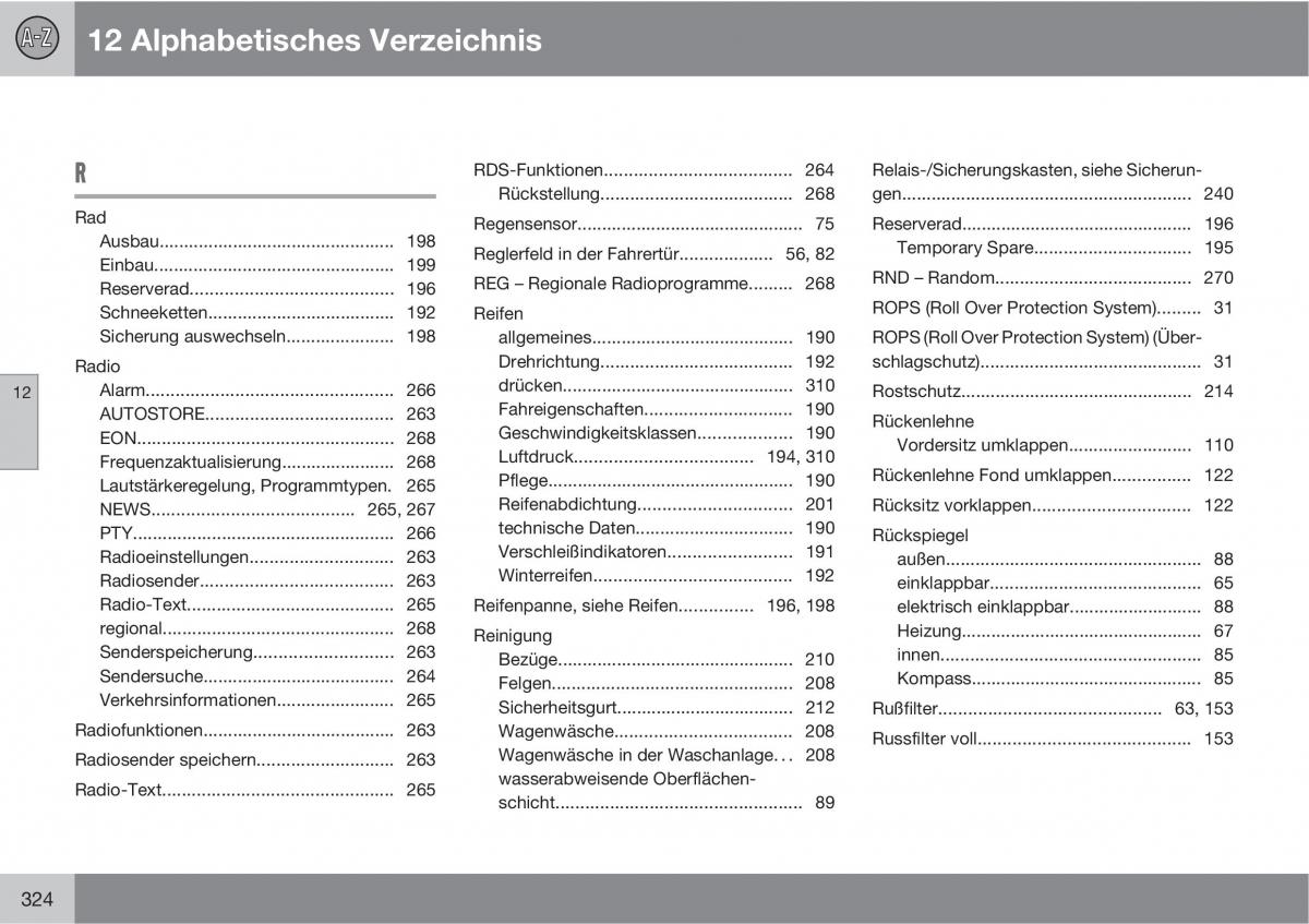 Volvo XC90 I 1 Handbuch / page 326